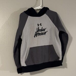 Under Armour Kids Gray and Black Hoodie